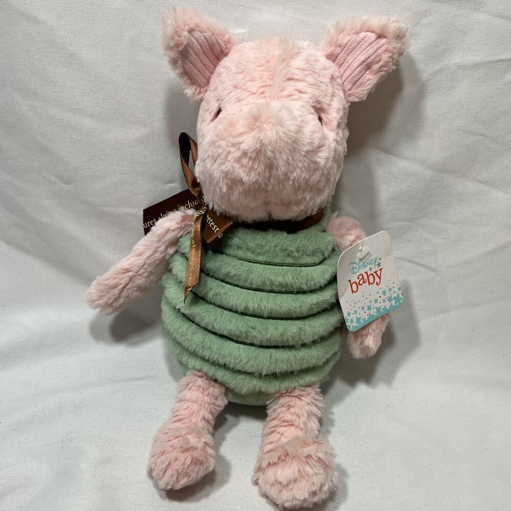 Disney Winnie The Pooh Classic Piglet 11" Plush Stuffed Animal Toy Tags 2017